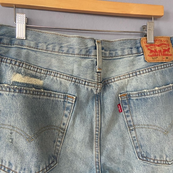 🛑SOLD Levi’s 511 Vintage High Rise Distressed Cutoff Jean Shorts - Picture 6 of 8